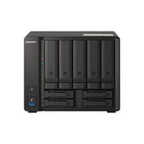 Qnap Ts-H973ax-32g 9-Bay Nas Amd Ryzen V1500b 32gb Ddr4 Sodimm 5x2.5in/3.5in Sata 6gbps + 2x2.5in U.2 Nvme Pcie Gen3 X4