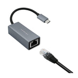 Qoltec 50352 Usb C To Rj45 Ethernet Adapter 1000mbps Aluminium Housing