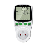 Qoltec 50627 Power Meter Pm0627 With History 3680w 16a Lcd
