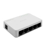 Qoltec 52245 Network Switch 5 X Rj45 Port 100mbps Fast Ethernet Lan