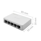 Qoltec 52247 Network Switch 5 X Rj45 Port 1000mbps Fast Ethernet Lan