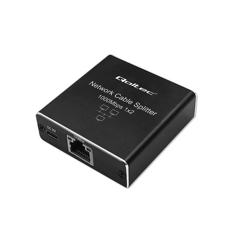 Qoltec 52249 Switch No Administrado Negro