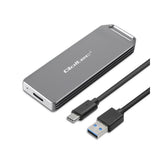 Qoltec 52266 Mini Enclosure M.2 Ssd Drive Nvme Pcie Usb 3.1 Super Speed 10gb S 2tb Silver