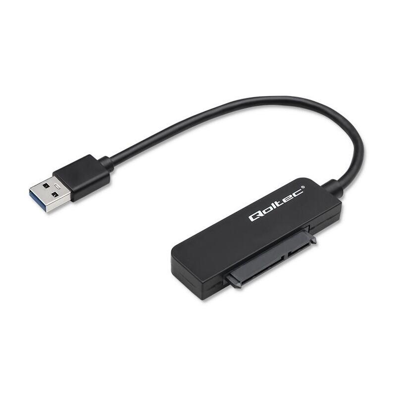 Qoltec 52268 Sata Adapter Ssd Hdd 2.5 Drive Usb 3.0 Super Speed 5gb S 2tb