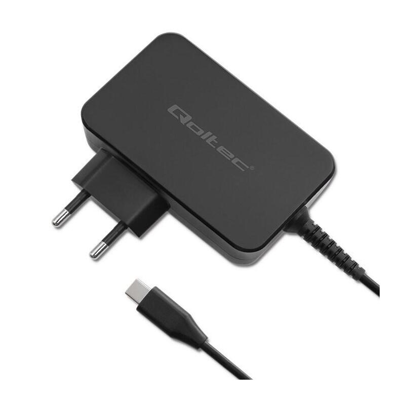 Qoltec 52387 Gan Power Pro Charger 1xusb-C 90w 5-20v 3-4.5a Black