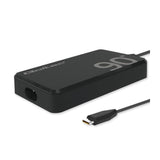 Qoltec 52422 90w Gan Super Fast Slim Power Charger Pd 5v 20v 4.5a Usb C 3.1 Laptop Macbook Smartphone + Cable