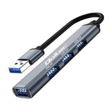 Qoltec 53791 Hub Adapter Usb 3.0 4in1 4x Usb 3.0