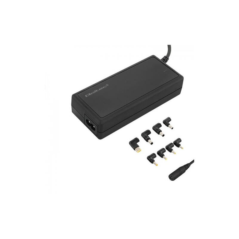 Qoltec Adaptador De Corriente Universal Automático 90w 8 Complementos + Cable De Alimentación