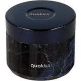 Quokka Recipiente Comida Termico Acero Inoxidable  Whim Black Marble 369 Ml