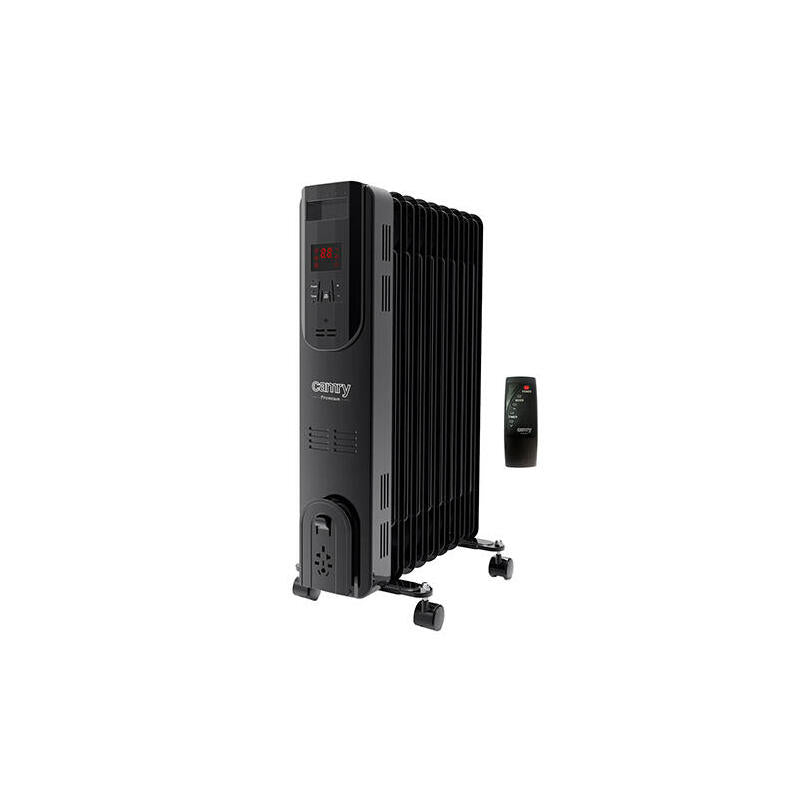 Radiador De Aceite Eléctrico Con Mando A Distancia Camry Cr 7810 9 Varillas Negro