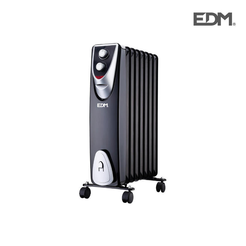 Radiador Modelo "Black Edition" - Sin Aceite - (8 Elementos) - 1500w - Edm