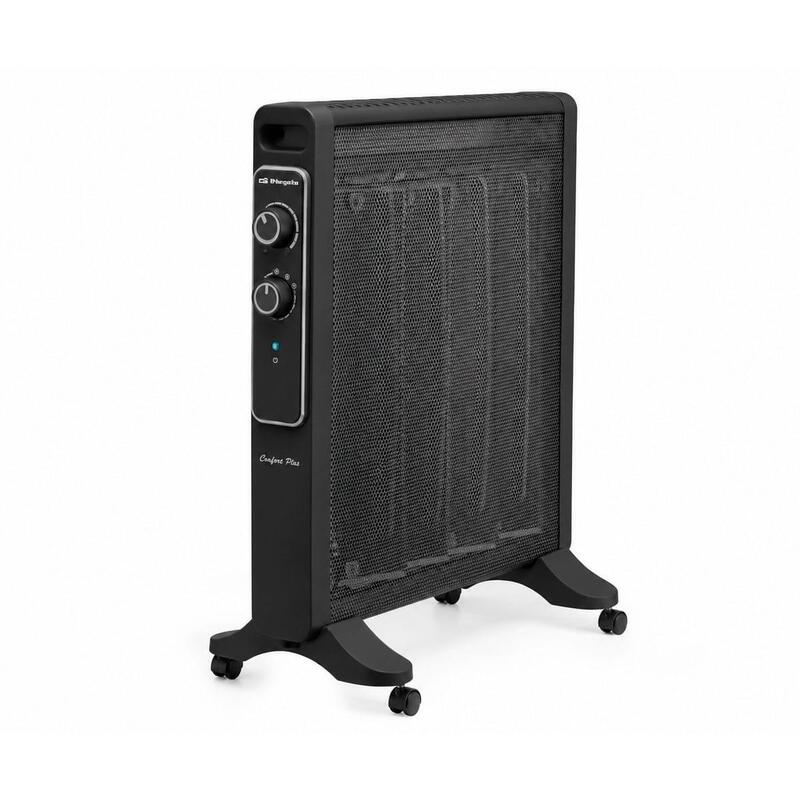 Radiador  Orbegozo Rmn 2031 De Mica 2000w 2 Niveles De Calor Negro