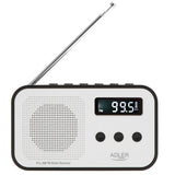 Radio Adler Ad 1907 Digital Pll Am Fm, White Black