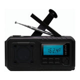 Radio Beafon Portátil  Btec-Rds670 Con Manivela Black