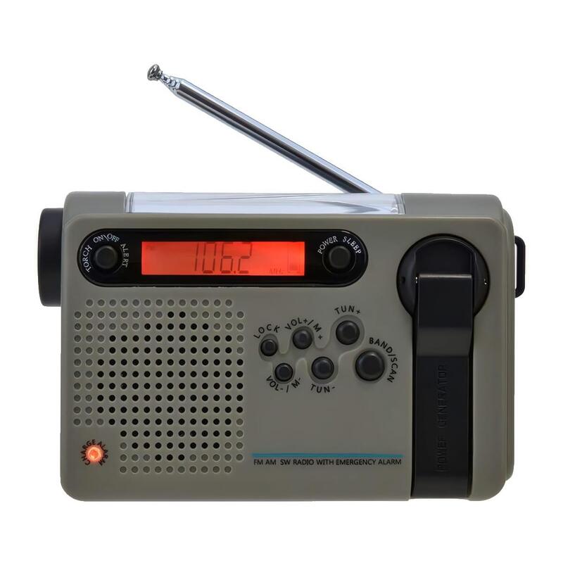 Radio Beafon Portátil  Btec-Rds900 Con Manivela Grey