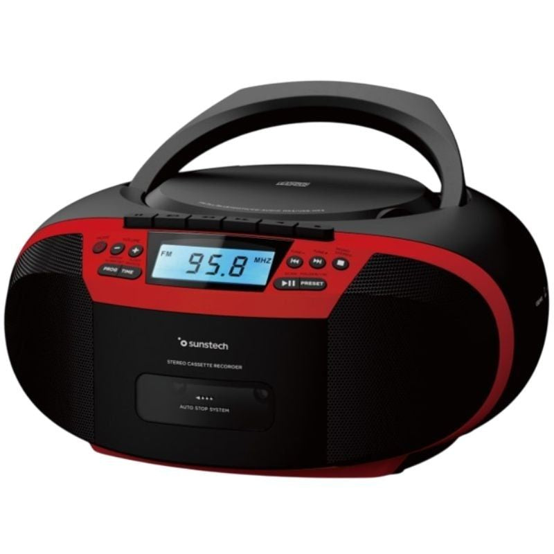 Radio Cd Sunstech Cxum54btrd Rojo