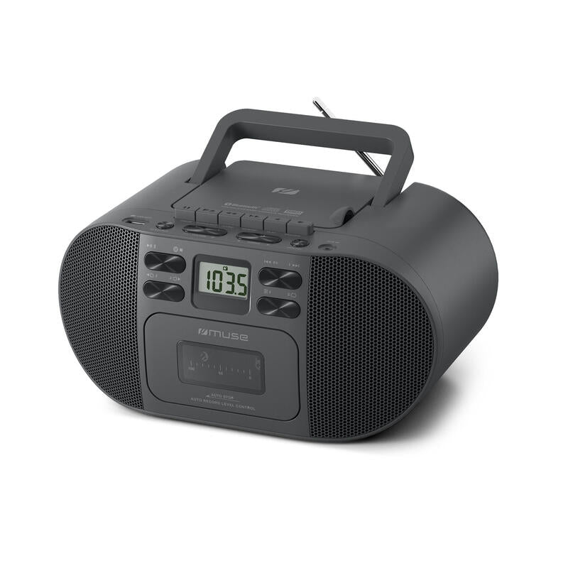 Radio Muse M-188rdc Portable  With Blu-Ray Cd Mp3 Cassette Recorder