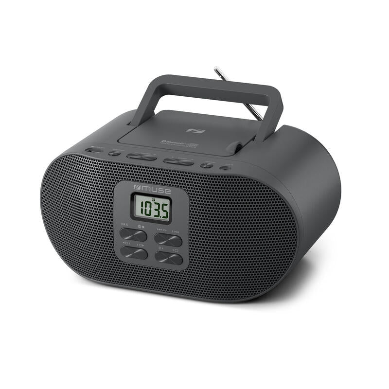 Radio Muse M-33bt Portable  Cd Mp3 Player With Bluetooth And Usb Port
