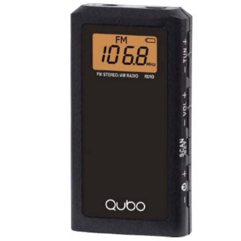 Radio Portátil Qubo Rd-10 Negro