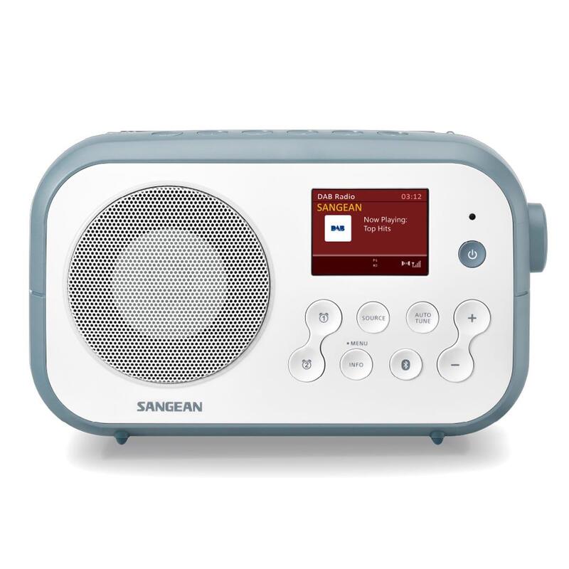 Radio Portátil Sangean Dpr-42bt Blanco Piedra Azul