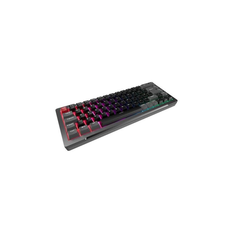 Raijintek Mga-68, Teclado De Juego Negro, Desapasado, Amarillo Magnético 0r40b00275