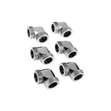 Raijintek Pelias D160906, 16mm, 90 Grad Adaptador - 6er-Pack, Plata