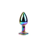 Rainbow Gem Plug Anal Multicolor Con Joya Talla S