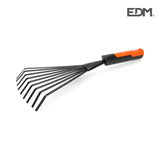 Rastrillo Manual De Jardineria 38cm Color Gris/Naranja Edm