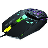 Ratón Con Cable Rebeltec Shark Diseño Ergonómico, Sensor Óptico