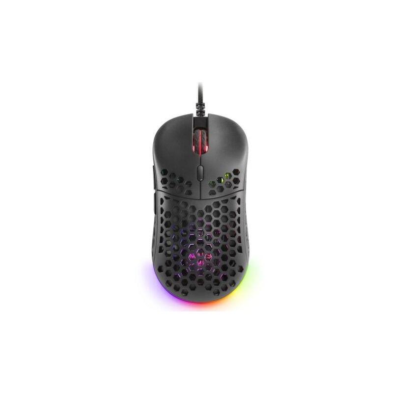 Ratón Gaming Con Cable Mars Gaming Mm55 - Usb · 12800dpi · Negro