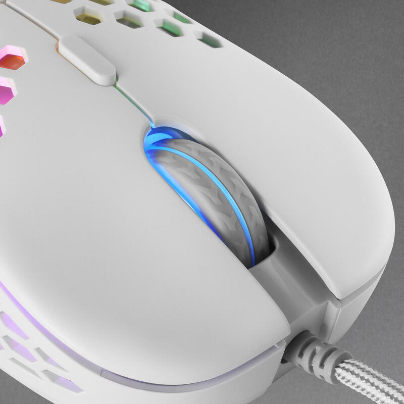 Ratón Gaming Mars Gaming Mm55 Hasta 12800 Dpi Blanco