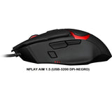 Raton Gaming Nplay Aim 1.5 Usb 3200dpi