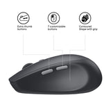 Ratón Inalámbrico Silencioso Logitech M590 Grafito Bt 910-005197