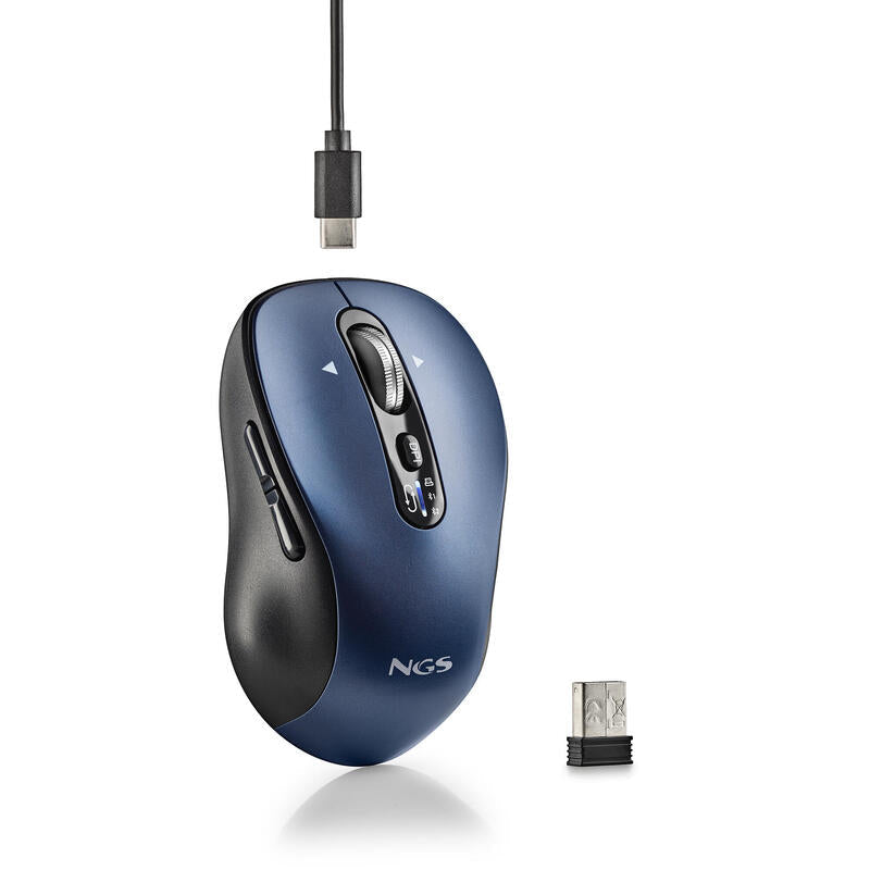 Raton Ngs Inalambrico Infinity-Rb Recargable Bt Multidispositivo