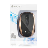 Ratón Ngs Tick Gold Hasta 1600 Dpi Oro Y Negro