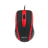 Ratón Universal Havit Hv-Ms753 (Negro/Rojo)