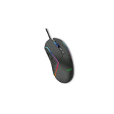 Raton Usb Gaming Rgb Cool Strip Black