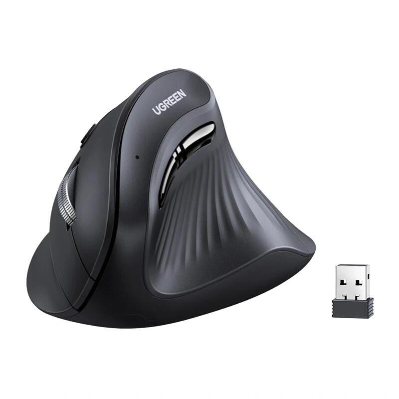 Ratón Vertical Inalámbrica Bt 2.4g Mu008 Negra