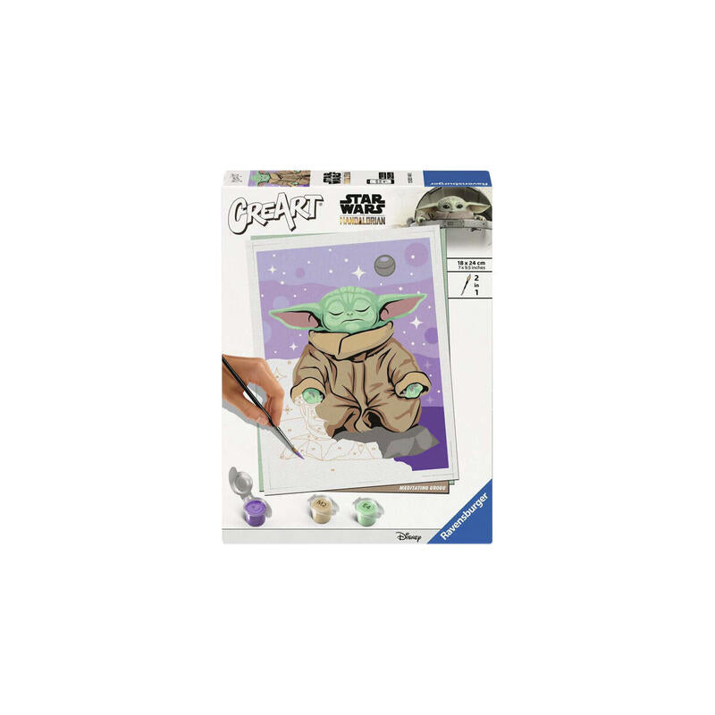 Ravensburger Creart Star Wars - Grogu Meditando, Pintura 12023140
