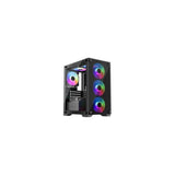Reacondicionado - (Km0) Caja Microatx Keep Out Xc-201 Glass 1x3.5â 1x2.5â 1xusb2.0 1xusb3.0 Gpu Max 310mm Lat Cristal