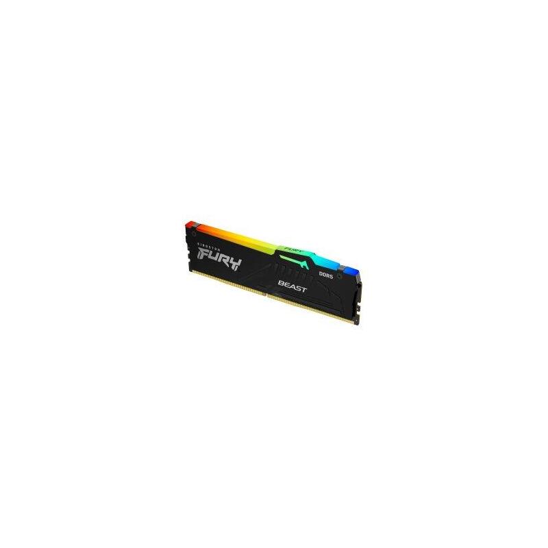 Reacondicionado - (Km0) Ddr5 16gb 4800mhz Kingston Fury Beast Rgb Cl36 Kf560c36bbe2a-16 Cash30