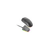 Reacondicionado - (Km0) Mouse Mars Gaming Wireless Y Bluetooth Mmt3 Rgb Base De Recarga Magnetica 14400 Dpi Color Negr
