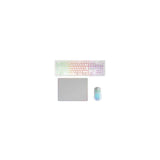 Reacondicionado - (Km0) Teclado Mouse Y Alfombrilla Mars Gaming Mcpwxwes Blanco H-Mech Frgb 3200dpi Cash30
