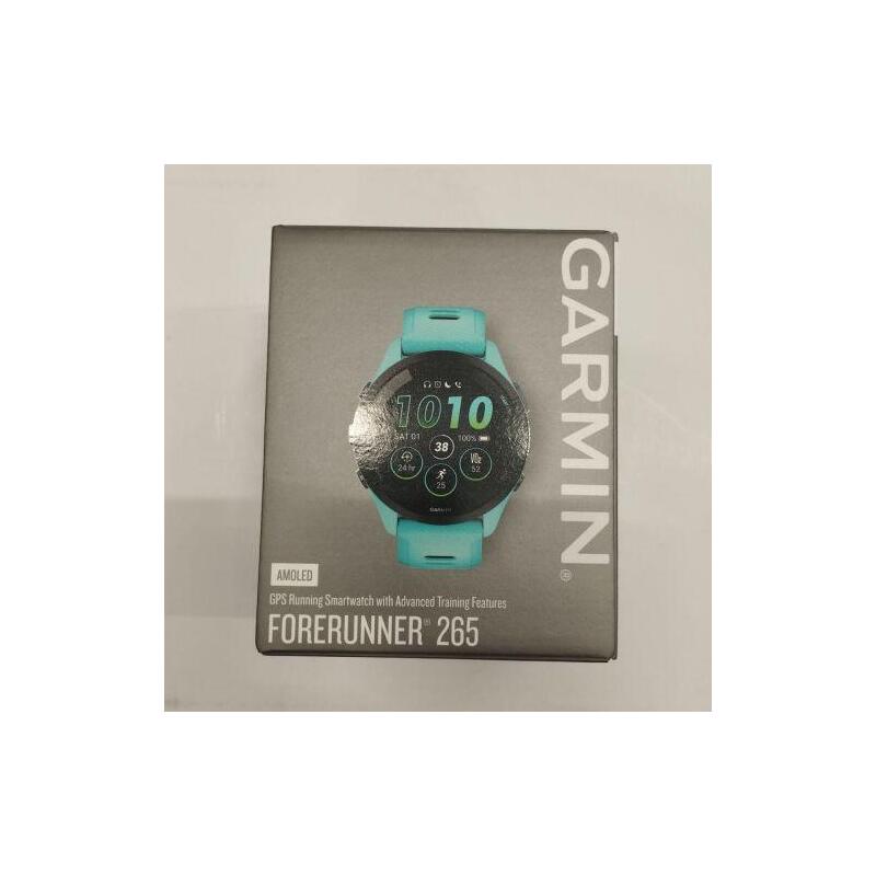 Reacondicionado - [Outlet Grade A] Garmin Forerunner 265 Smart Watch 46mm, Gps, Aqua/ Black Eu 753759313739-O