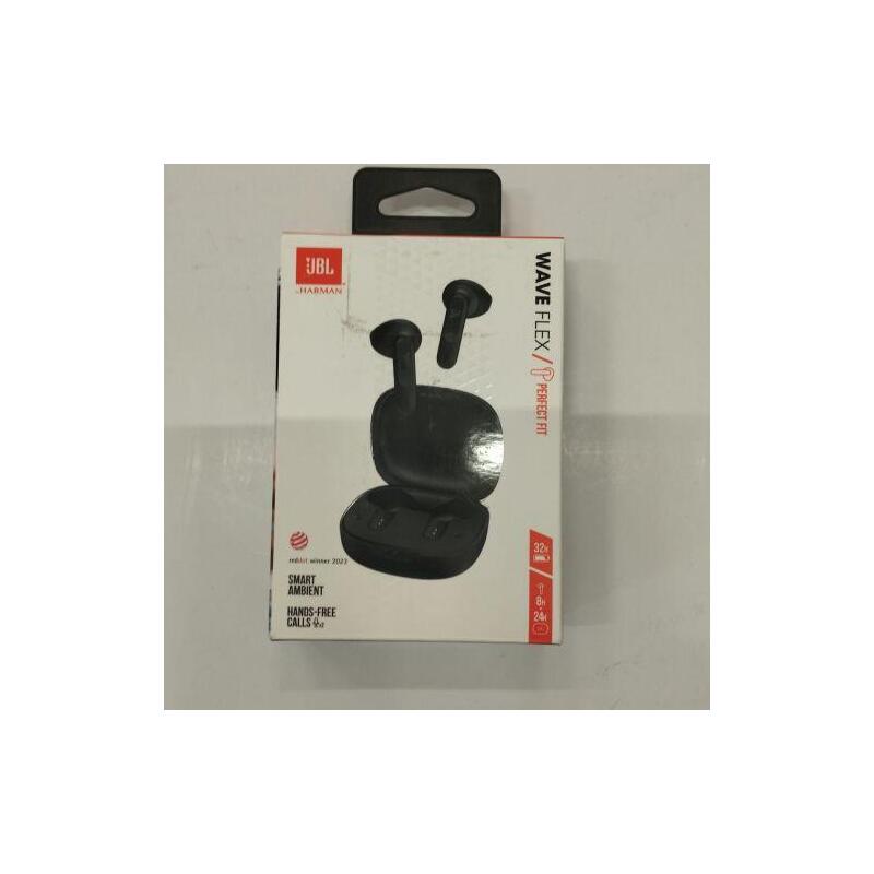 Reacondicionado - [Outlet Grade A] Jbl Wave Flex Tws Bluetooth Wireless In-Ear Earbuds Black Eu 6925281953484-O