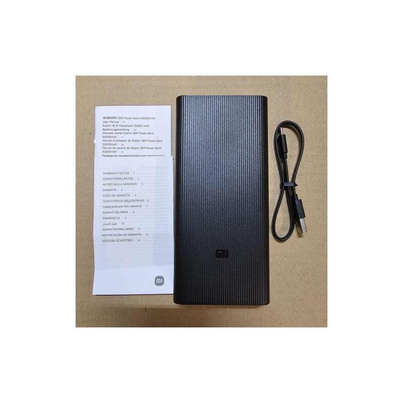 Reacondicionado - [Outlet Grade A] Xiaomi Power Bank 30000 Mah 18w Black Eu Bhr9126gl