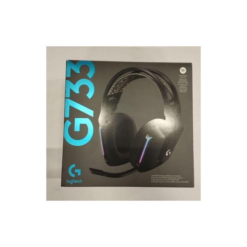 Reacondicionado - [Outlet Grade B] Logitech Headphones Wireless G733 Lightspeed For Gaming, Rgb, Black Eu (981-000864) 5099206088719-O