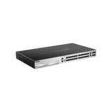 Reacondicionado Switch Gestionable L3 D-Link Stackable Dgs-3130-30ps/E 24p Poe (370w) Giga + 2p 10g + 4p 10g Sfp+ **** Caja Deteriorada****