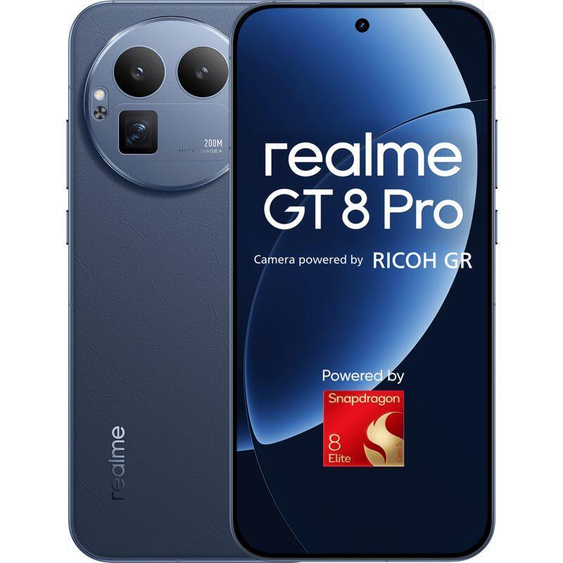 Realme Gt8 Pro Azul 512gb 16gb Ram 6.79" Amoled 144hz Cámara Ricoh Gr Snapdragon 8 Elite Gen 5 7000 Mah + 120w Carga Rápida