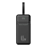 Realpower Pb-27000 Pro,27.000mah,65w,2x Usb-A,2x Usb-C,Negro